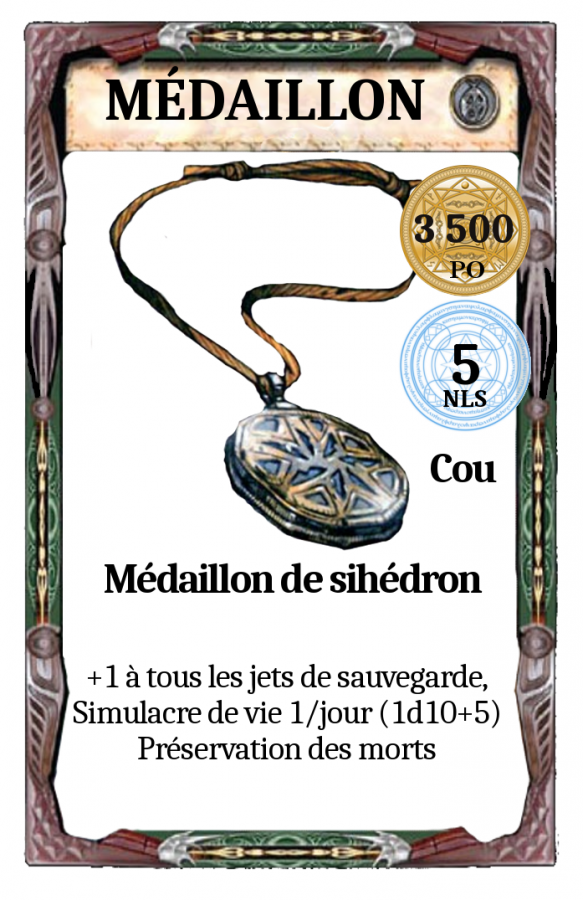 amulette de sihédron
